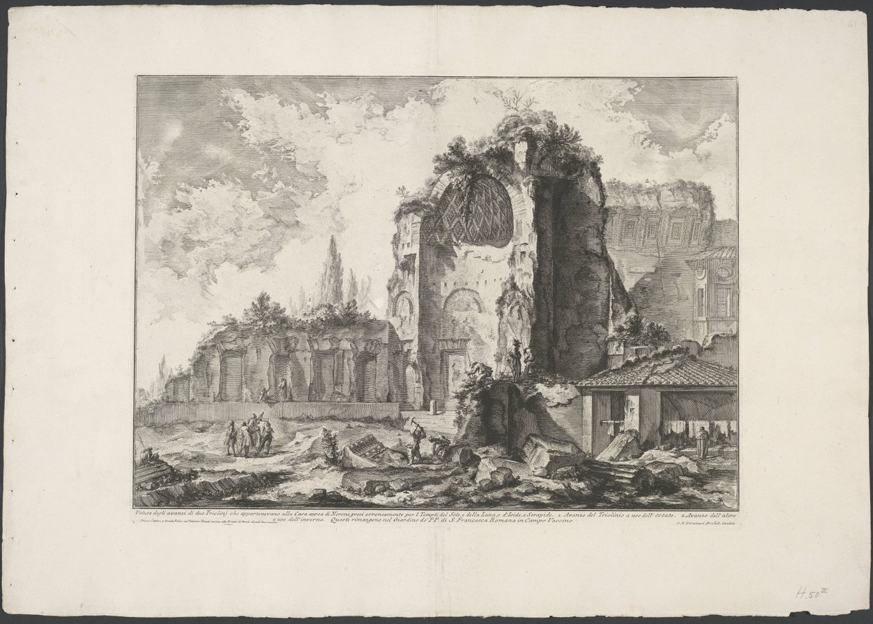 Tempio di Venere e Roma a Roma da Giovanni Battista Piranesi