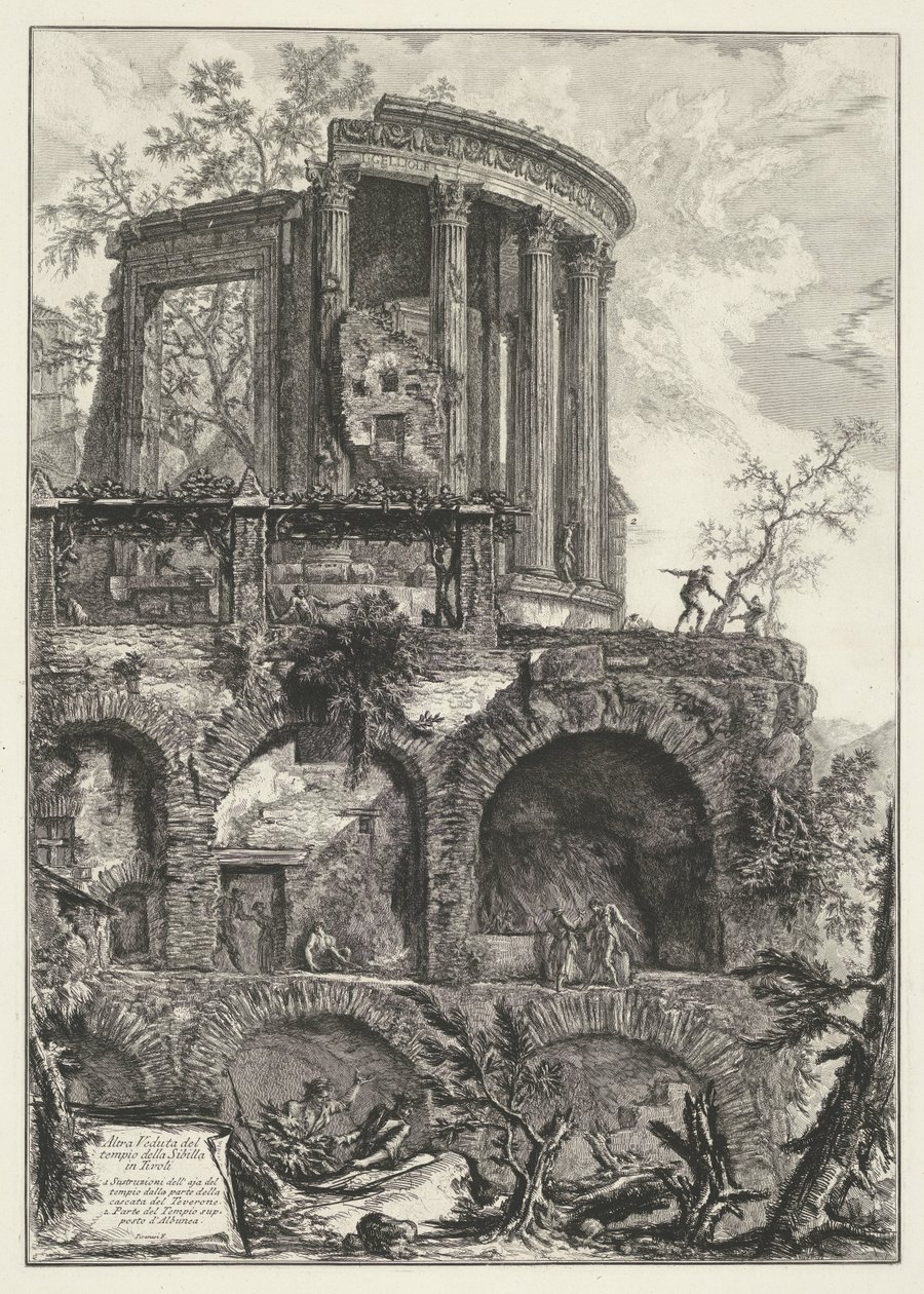 Tempio di Vesta a Tivoli da Giovanni Battista Piranesi