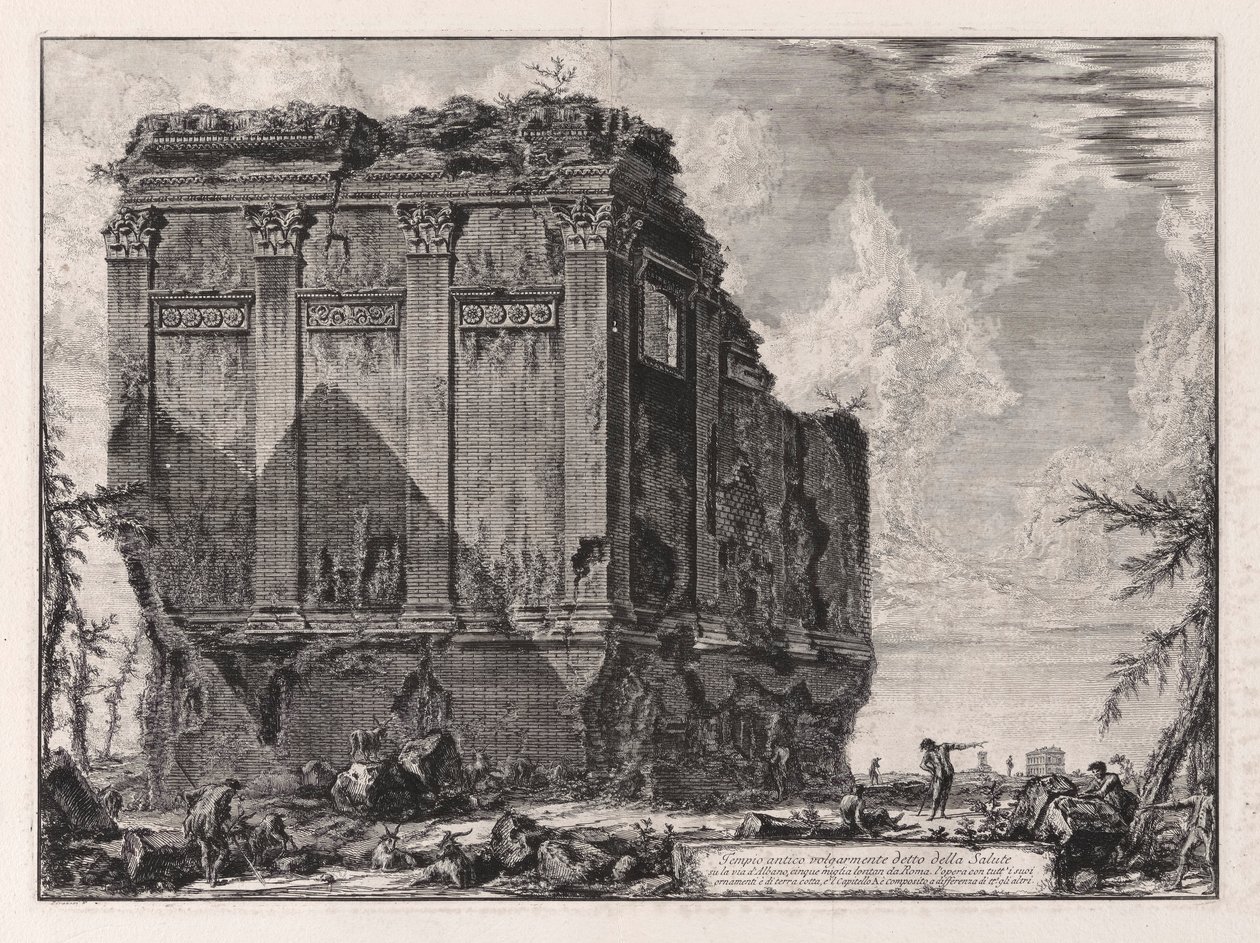 Tempio antico volgarmente detto della Salute su la Via d da Giovanni Battista Piranesi