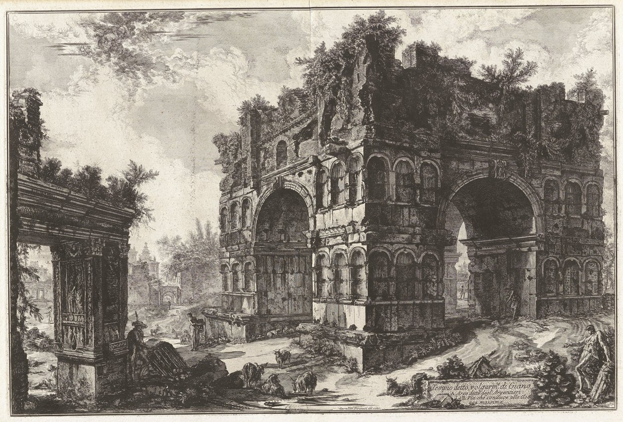 Tempio detto volgarmente di Giano da Giovanni Battista Piranesi