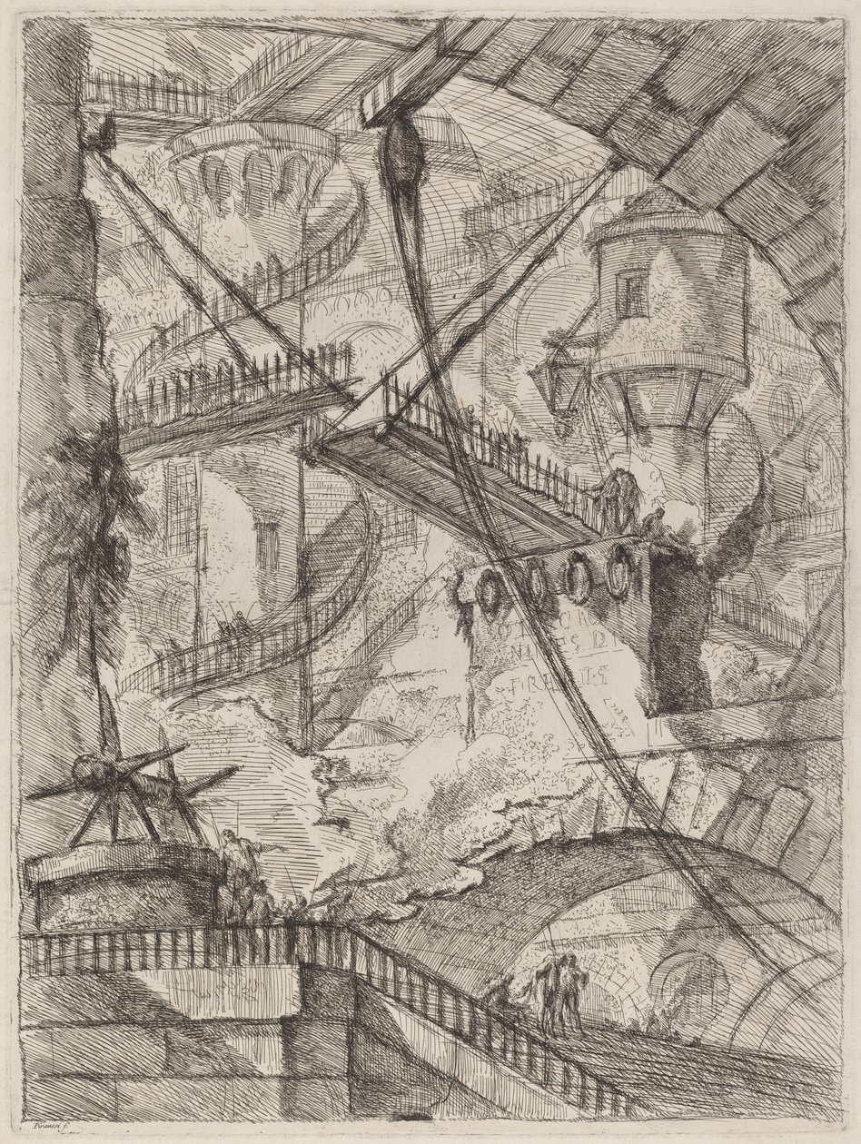 Il ponte levatoio da Giovanni Battista Piranesi