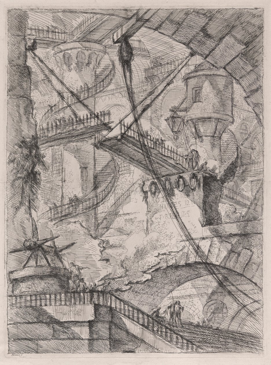 Il Ponte Levatoio, da Carceri d da Giovanni Battista Piranesi