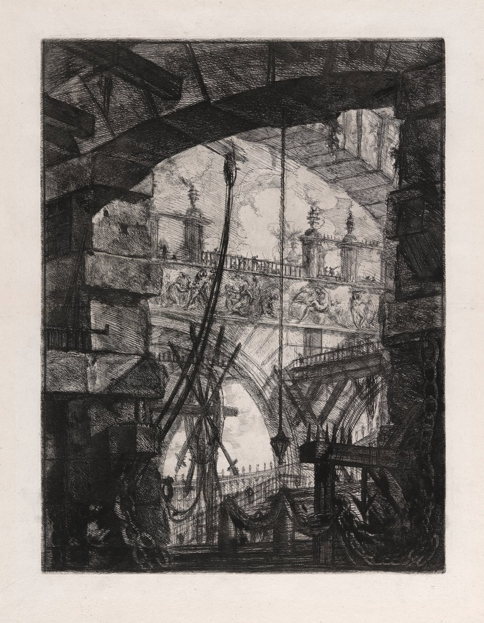 La Grande Piazza, tavola 4 da Carceri da Giovanni Battista Piranesi