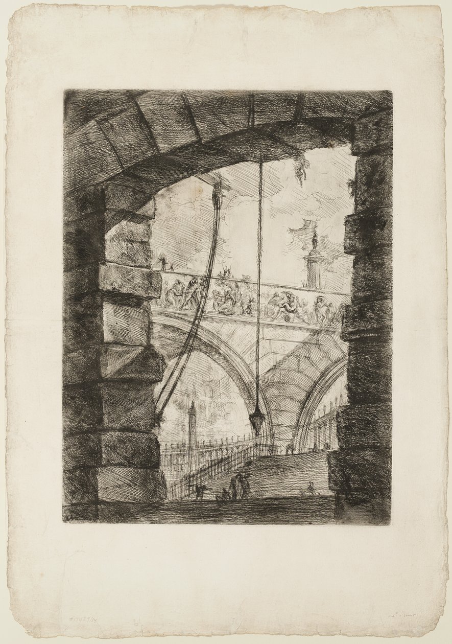 La Grande Piazza, tavola 4 da Prigioni Immaginarie da Giovanni Battista Piranesi