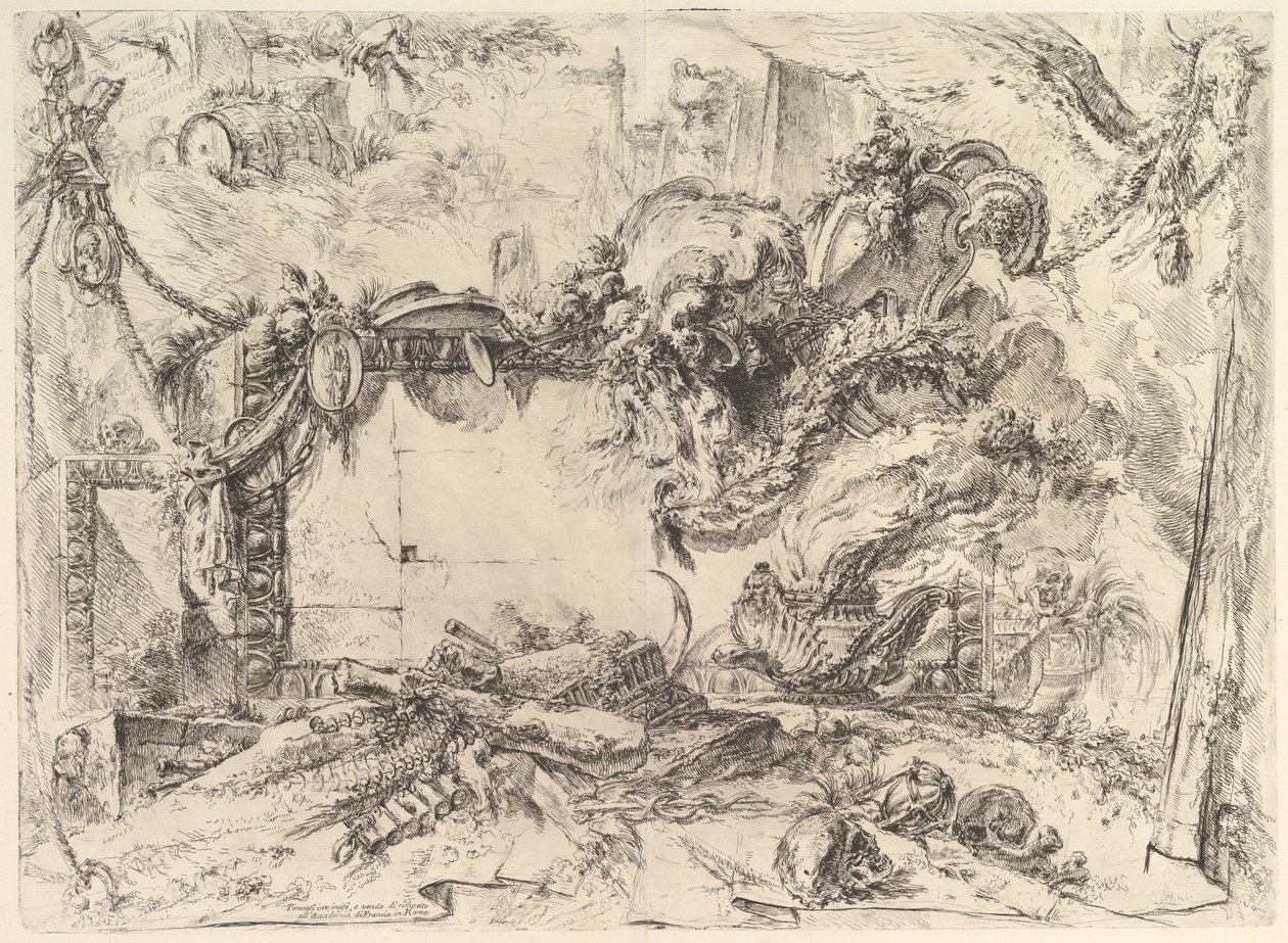 La tavoletta monumentale, da Grotteschi Grotesques da Giovanni Battista Piranesi