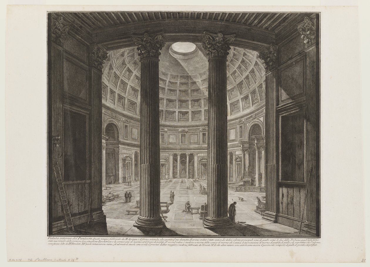 Il Pantheon, interno da Giovanni Battista Piranesi