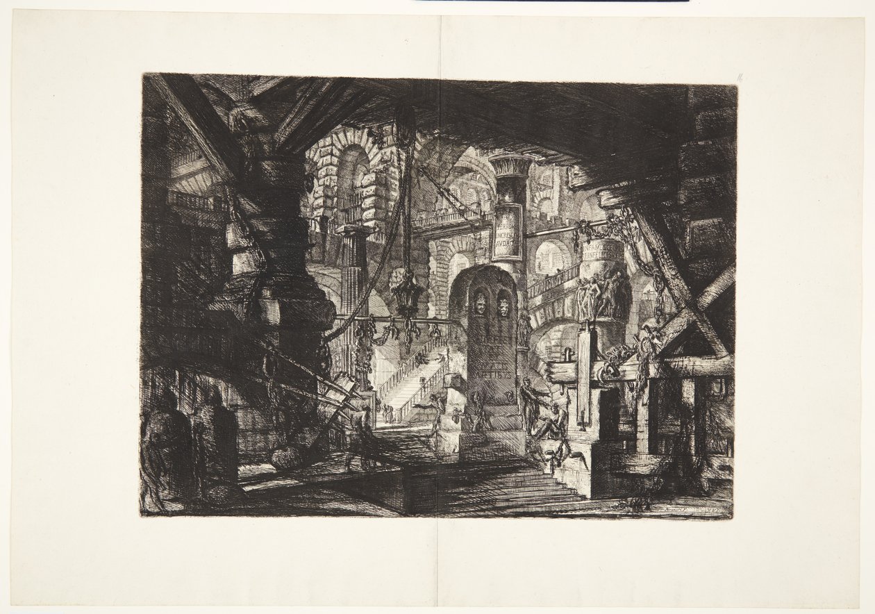 Il molo con catene da Giovanni Battista Piranesi