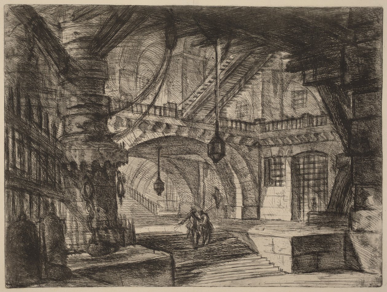 Il molo con catene da Giovanni Battista Piranesi