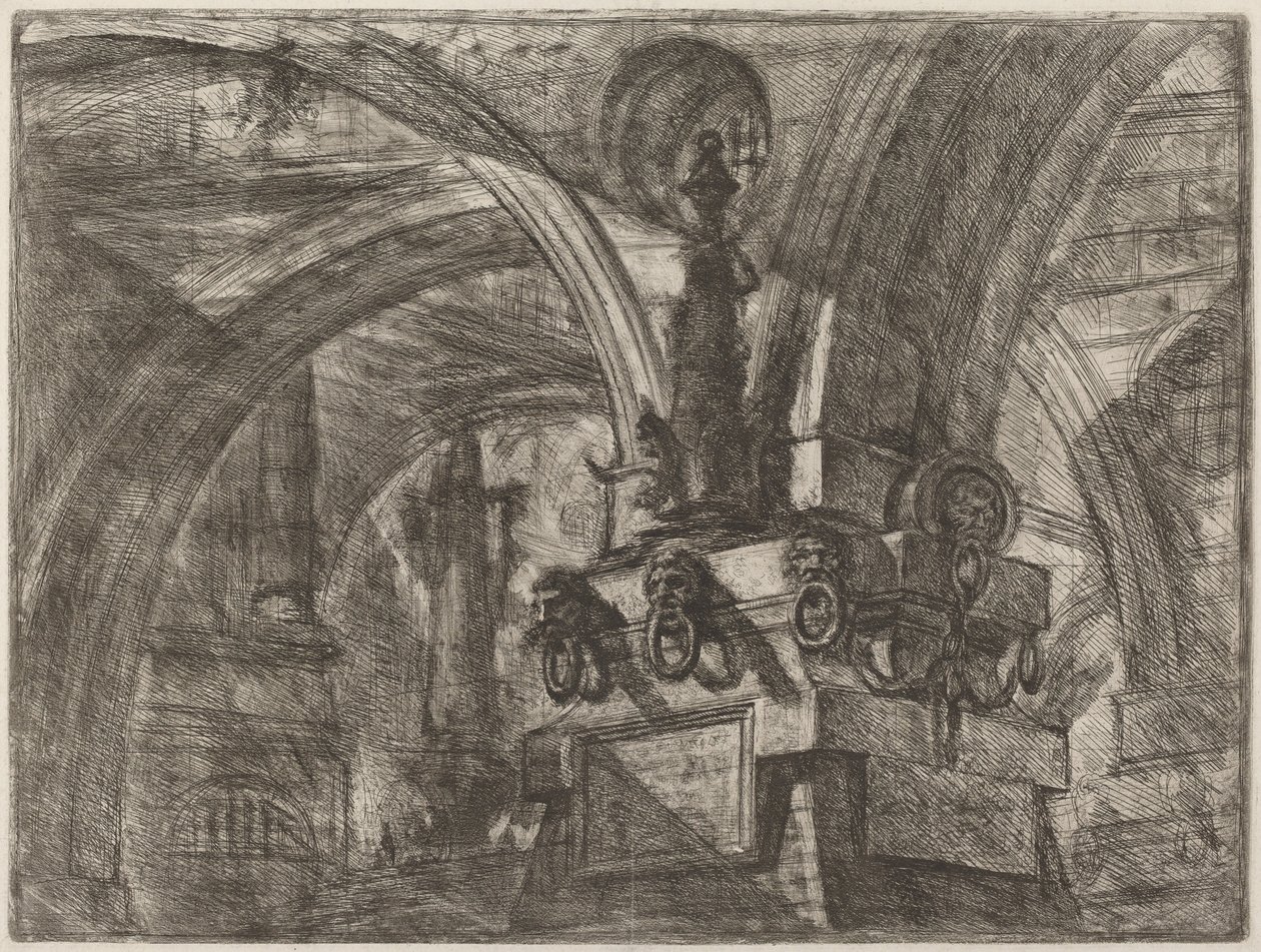 Il molo con una lampada da Giovanni Battista Piranesi