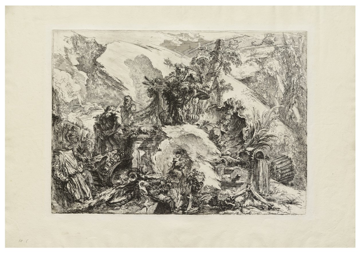 Gli scheletri, c. 1748 da Giovanni Battista Piranesi