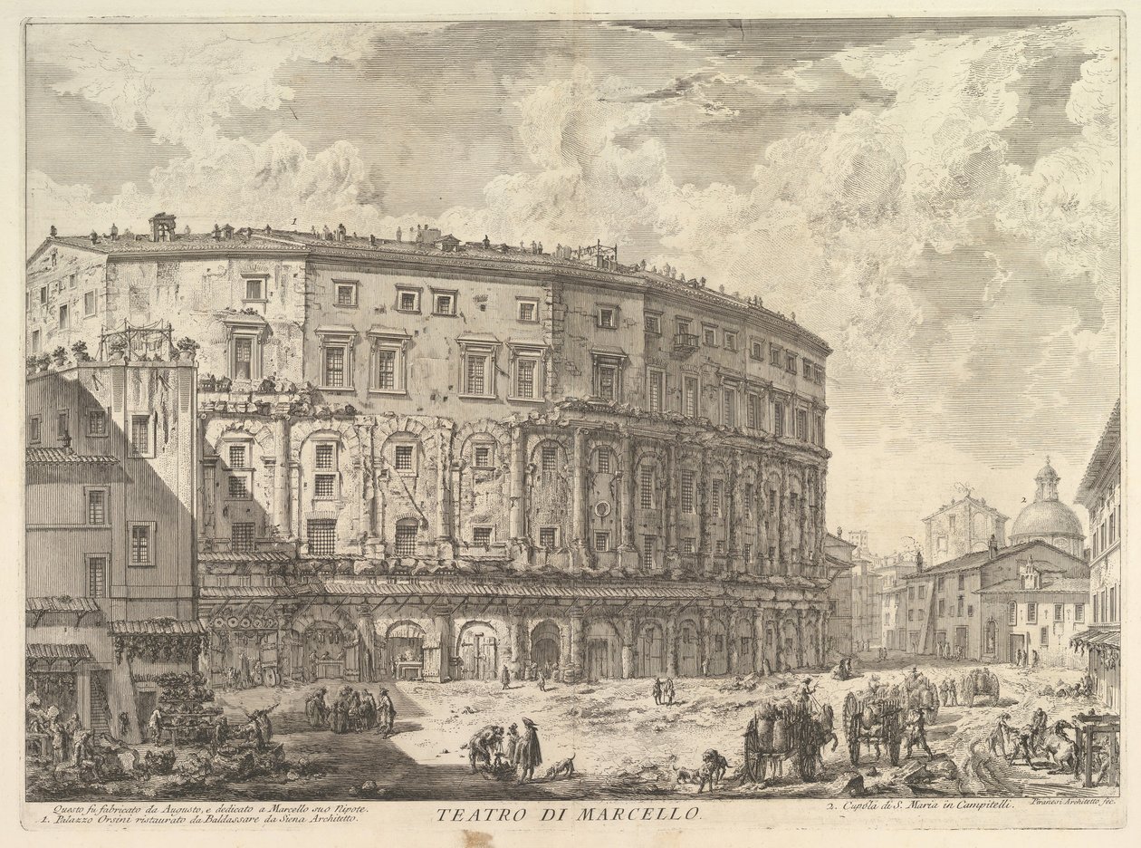 Teatro di Marcello, ca. 1757 da Giovanni Battista Piranesi