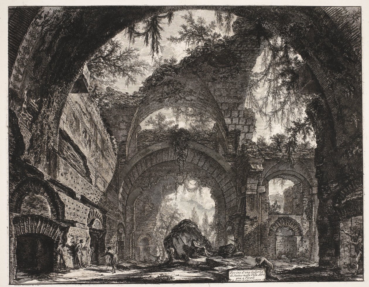 Terme nella Villa Adriana a Tivoli da Giovanni Battista Piranesi