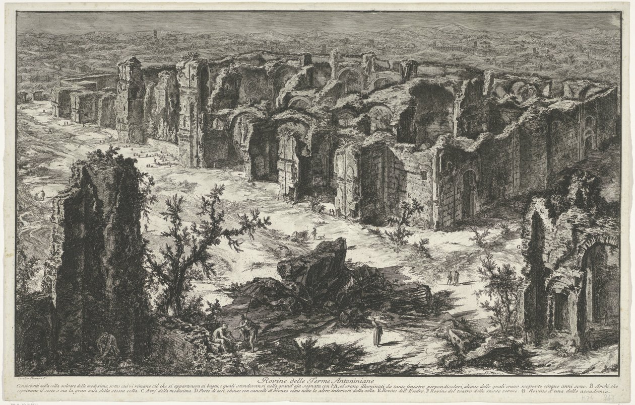Terme di Caracalla a Roma da Giovanni Battista Piranesi