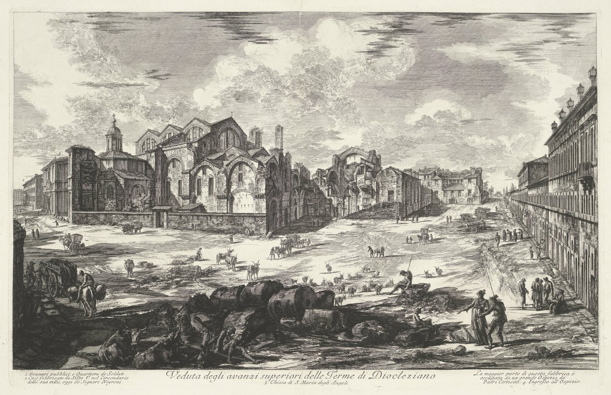 Terme di Diocleziano a Roma da Giovanni Battista Piranesi