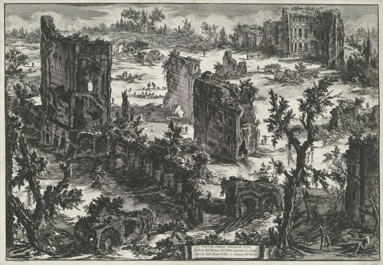 Terme di Traiano a Roma da Giovanni Battista Piranesi