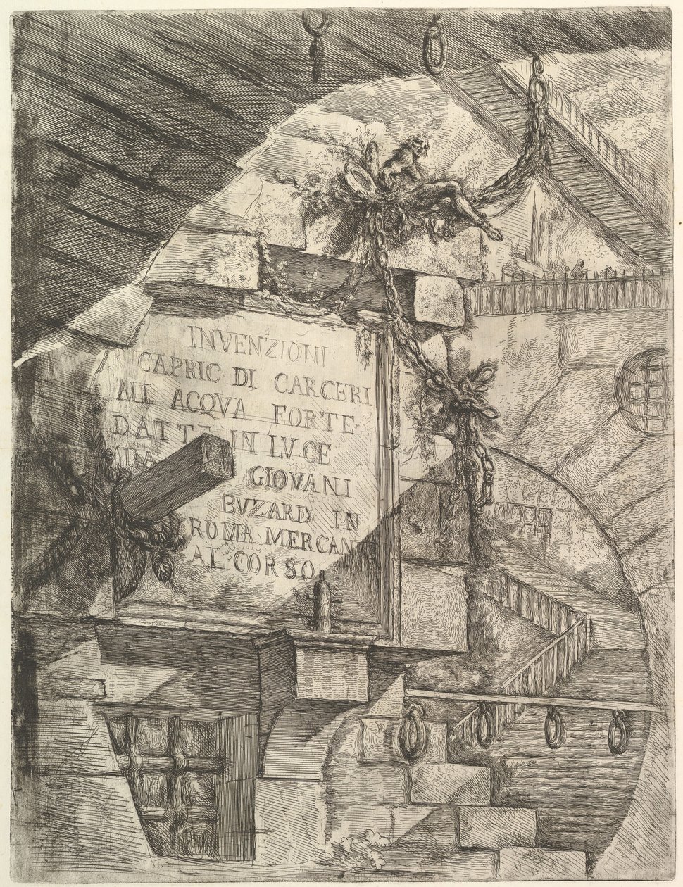 Pagina del titolo, da Carceri d