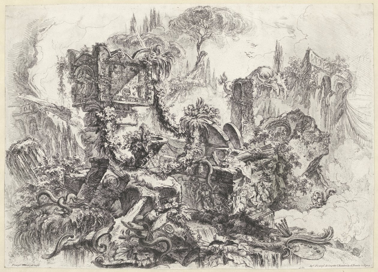 Tomba di Nerone da Giovanni Battista Piranesi