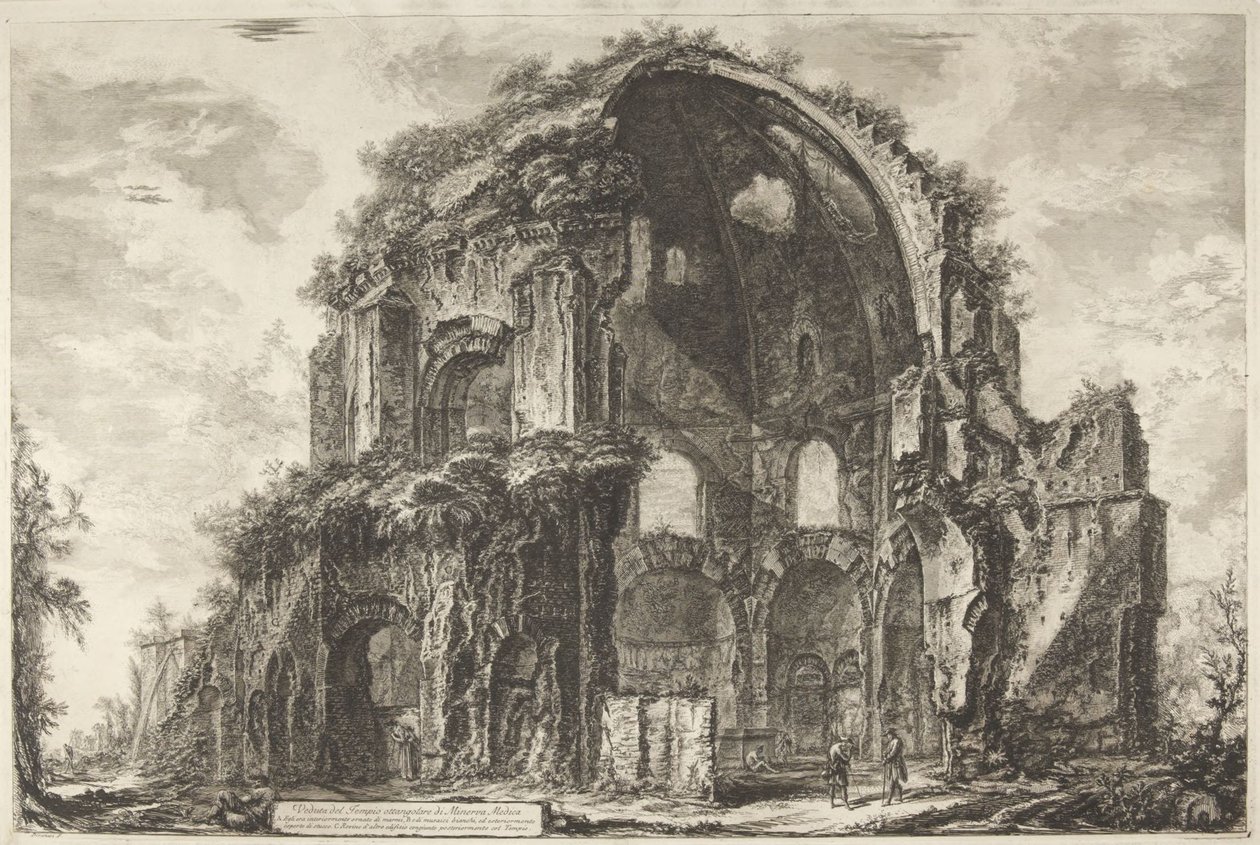 Veduta del Tempio ottangolare di Minerva Medica da Giovanni Battista Piranesi