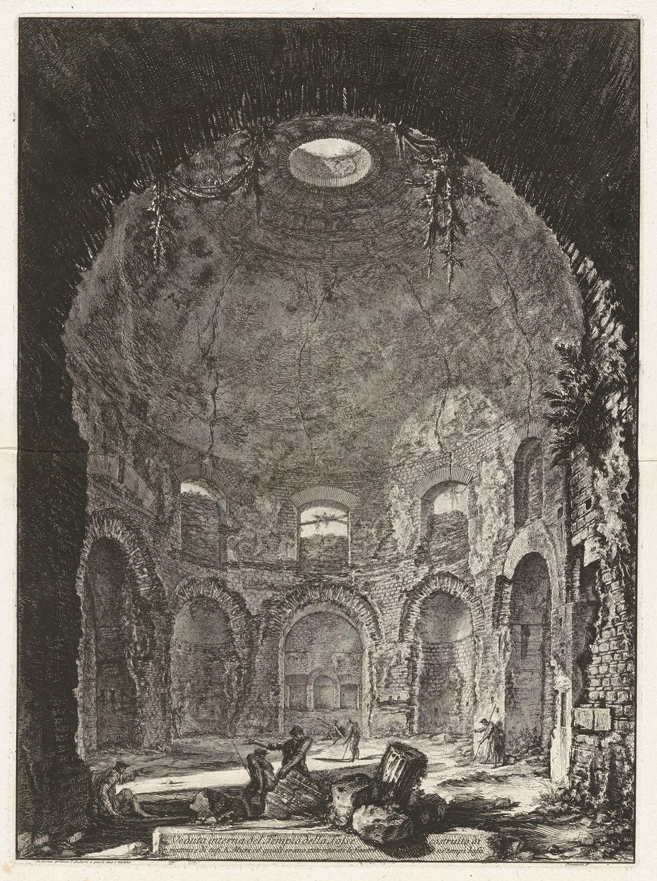 Veduta interna del Tempio della Tosse da Giovanni Battista Piranesi