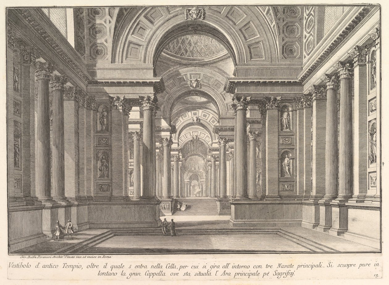 Vestibolo di un antico tempio da Giovanni Battista Piranesi