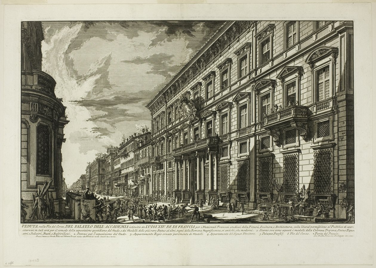 Veduta lungo Via del Corso del Palazzo dell