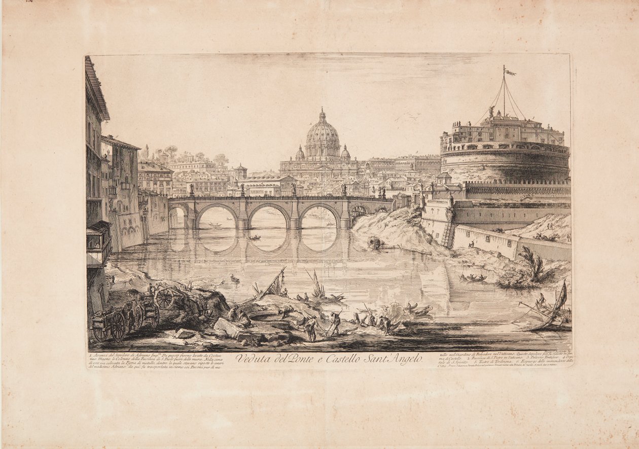 Veduta del ponte e di Castel Sant