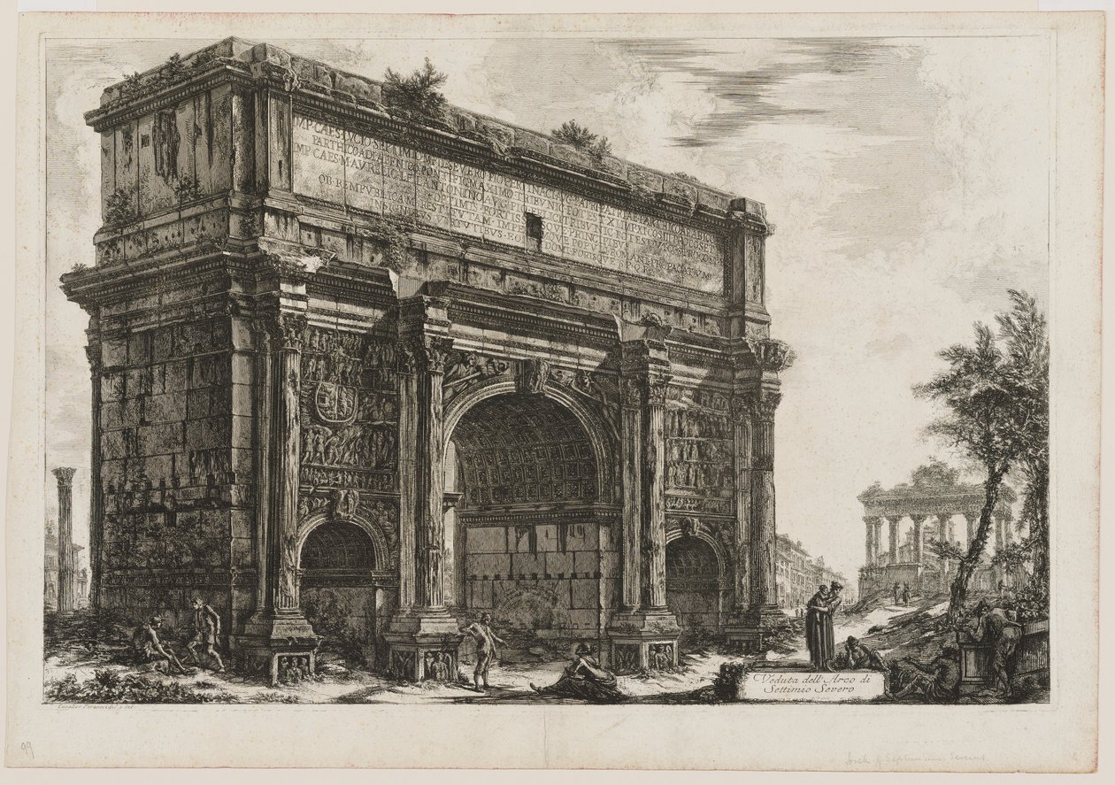 Veduta di Settimio Severo da Giovanni Battista Piranesi
