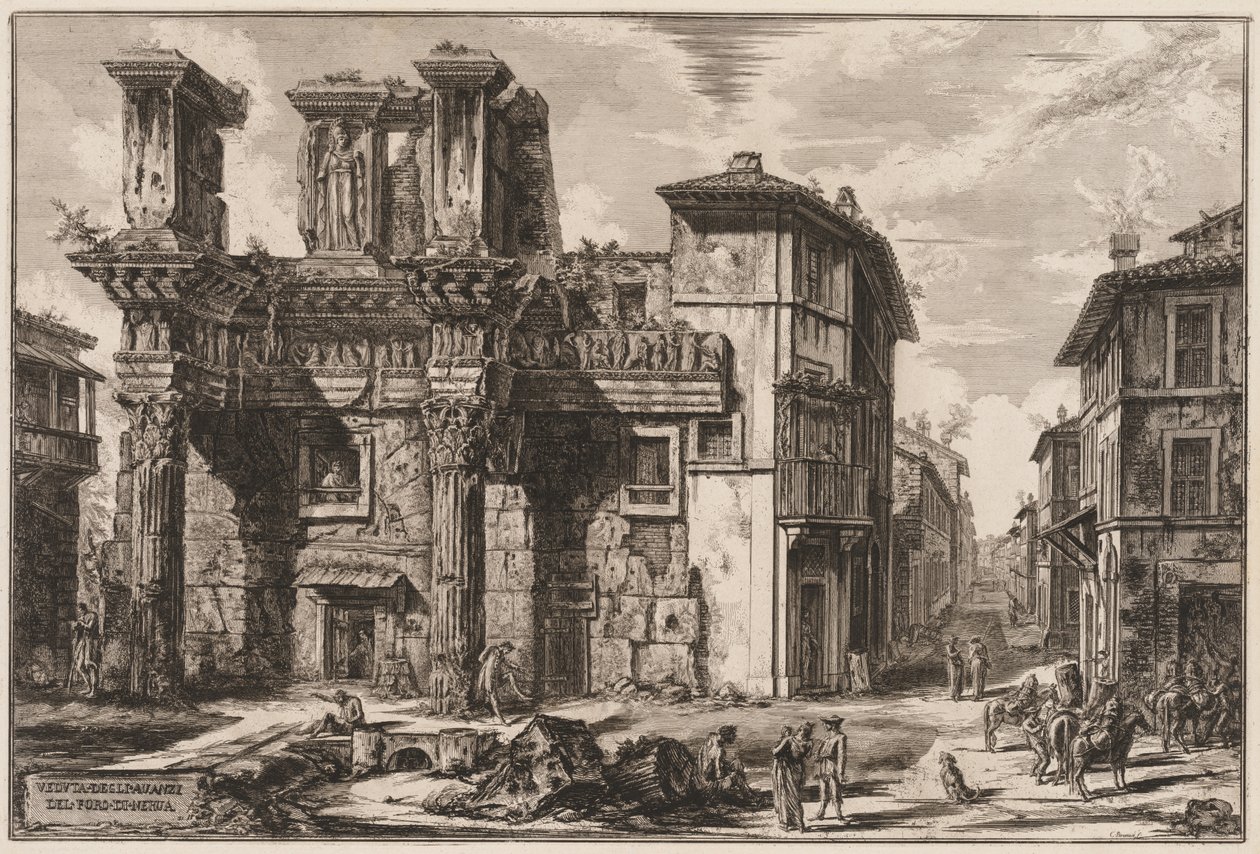 Vedute di Roma: Foro di Nerva da Giovanni Battista Piranesi