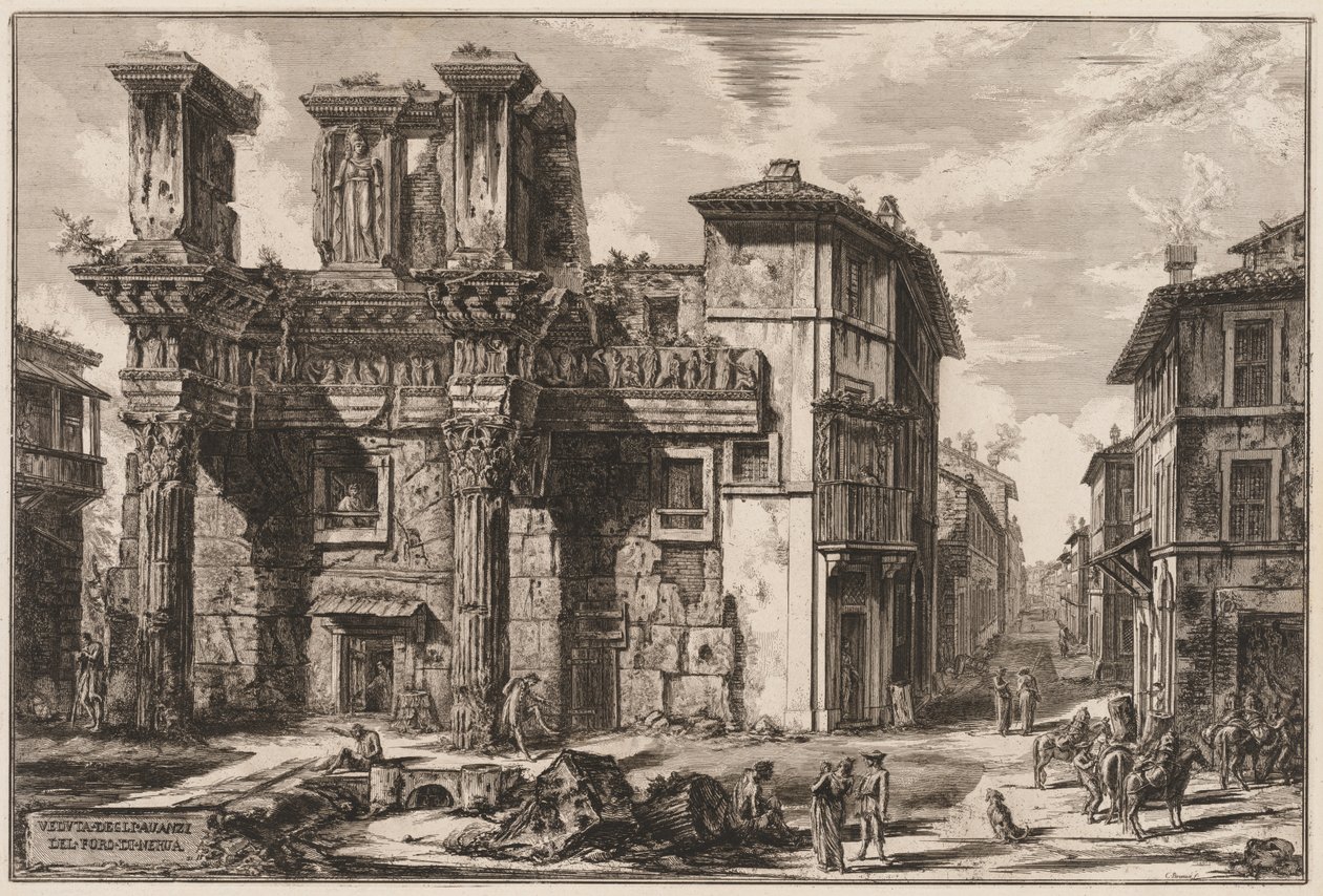 Vedute di Roma: Foro di Nerva da Giovanni Battista Piranesi