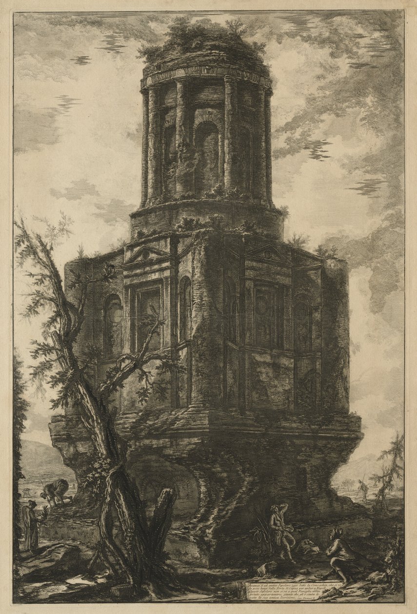 Vedute di Roma: La tomba, chiamata La Connocchia da Giovanni Battista Piranesi