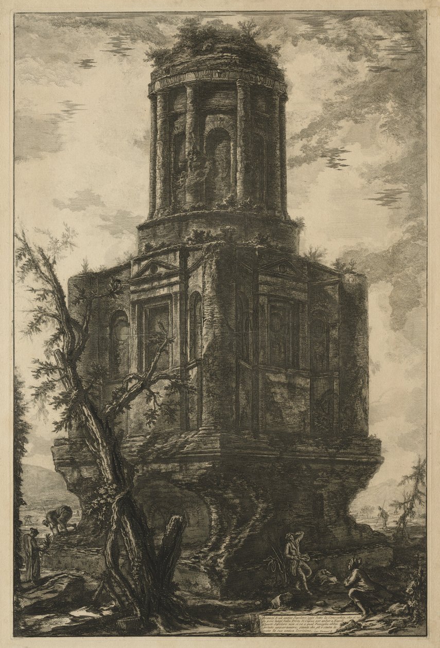 Vedute di Roma: La Tomba, chiamata La Connocchia, 1776 da Giovanni Battista Piranesi