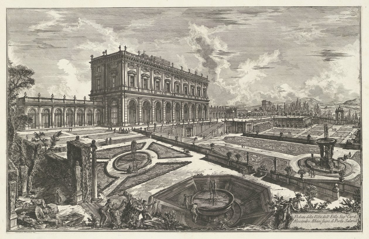 Villa Albani a Roma da Giovanni Battista Piranesi