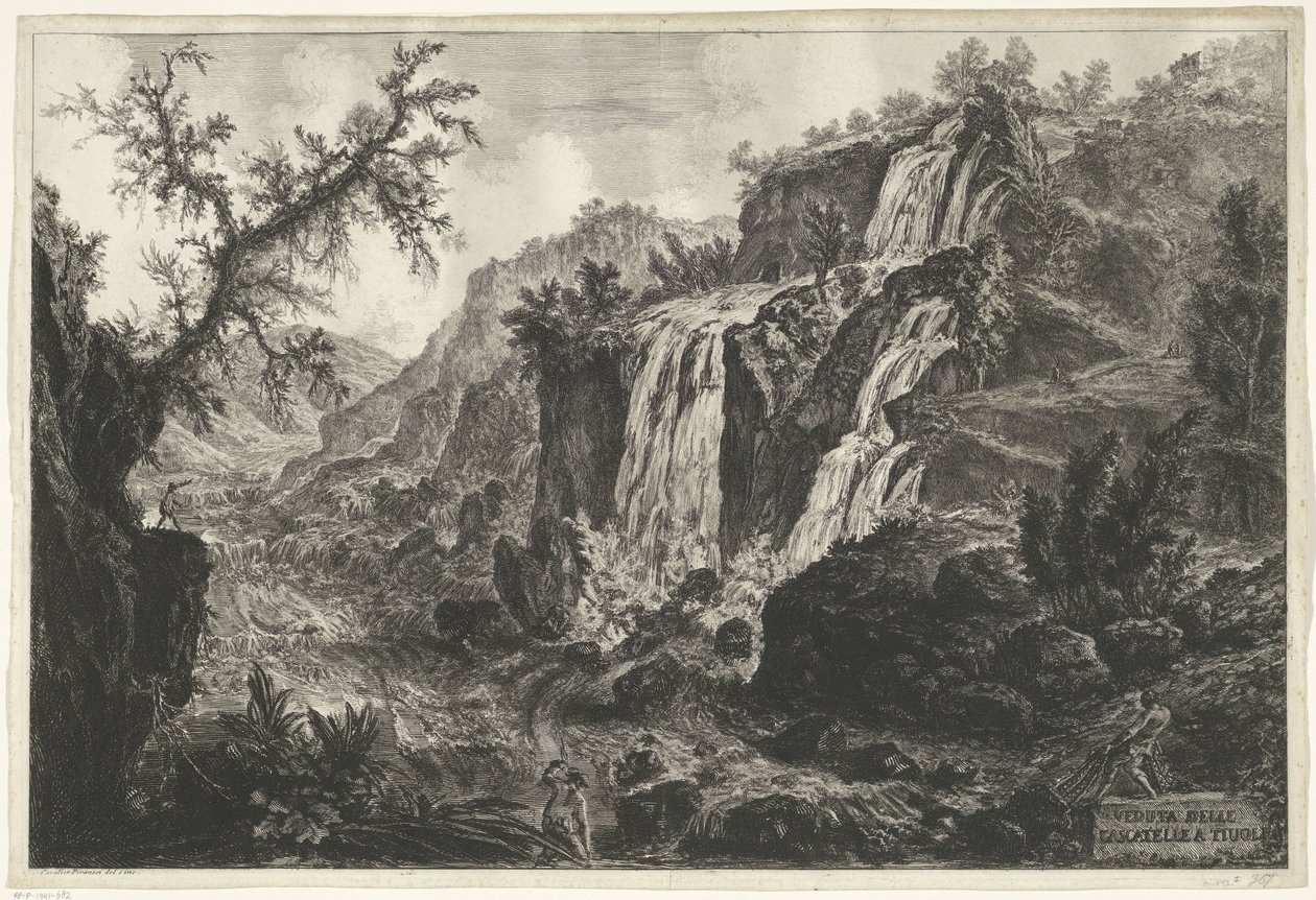 Cascate a Tivoli da Giovanni Battista Piranesi