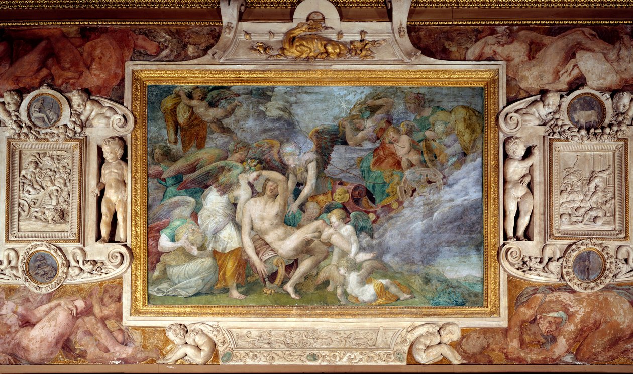 La morte di Adone (dettaglio) da Giovanni Battista Rosso Fiorentino