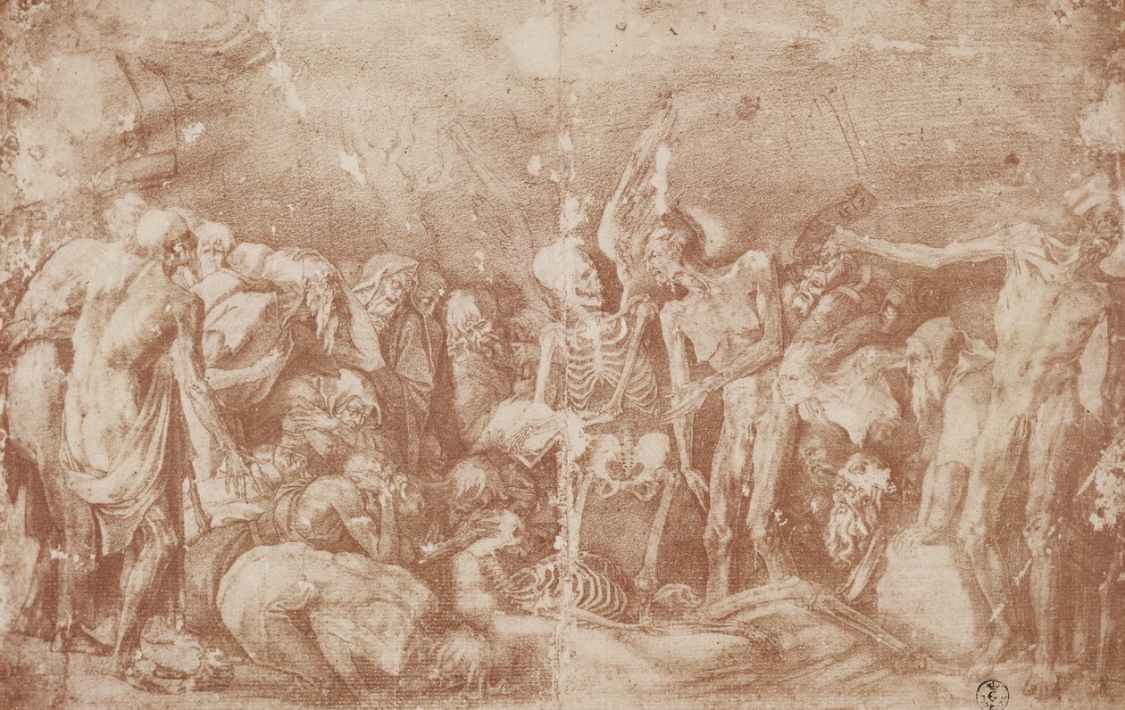 Studio dei vivi e dei morti riuniti da Giovanni Battista Rosso Fiorentino