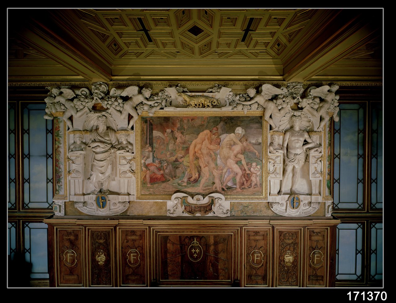 Il sacco di Troia o Catania, (dettaglio) da Giovanni Battista Rosso Fiorentino