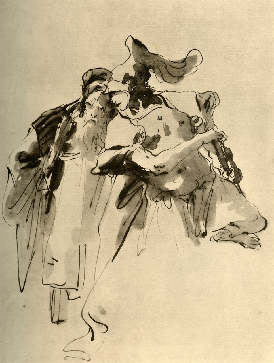 Un soldato e un vecchio, metà XVIII secolo, 1928 da Giovanni Battista Tiepolo