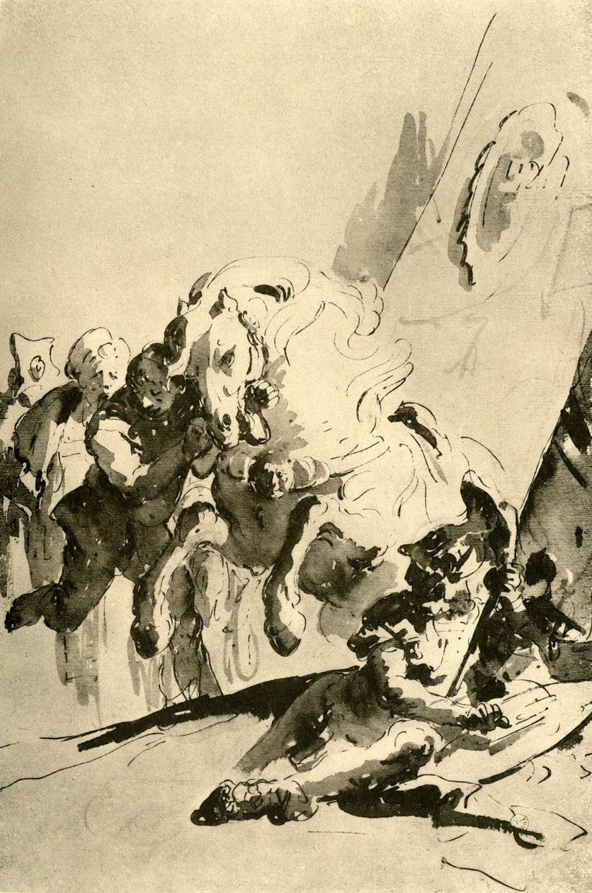 Alessandro e Bucefalo, metà XVIII secolo, 1928 da Giovanni Battista Tiepolo