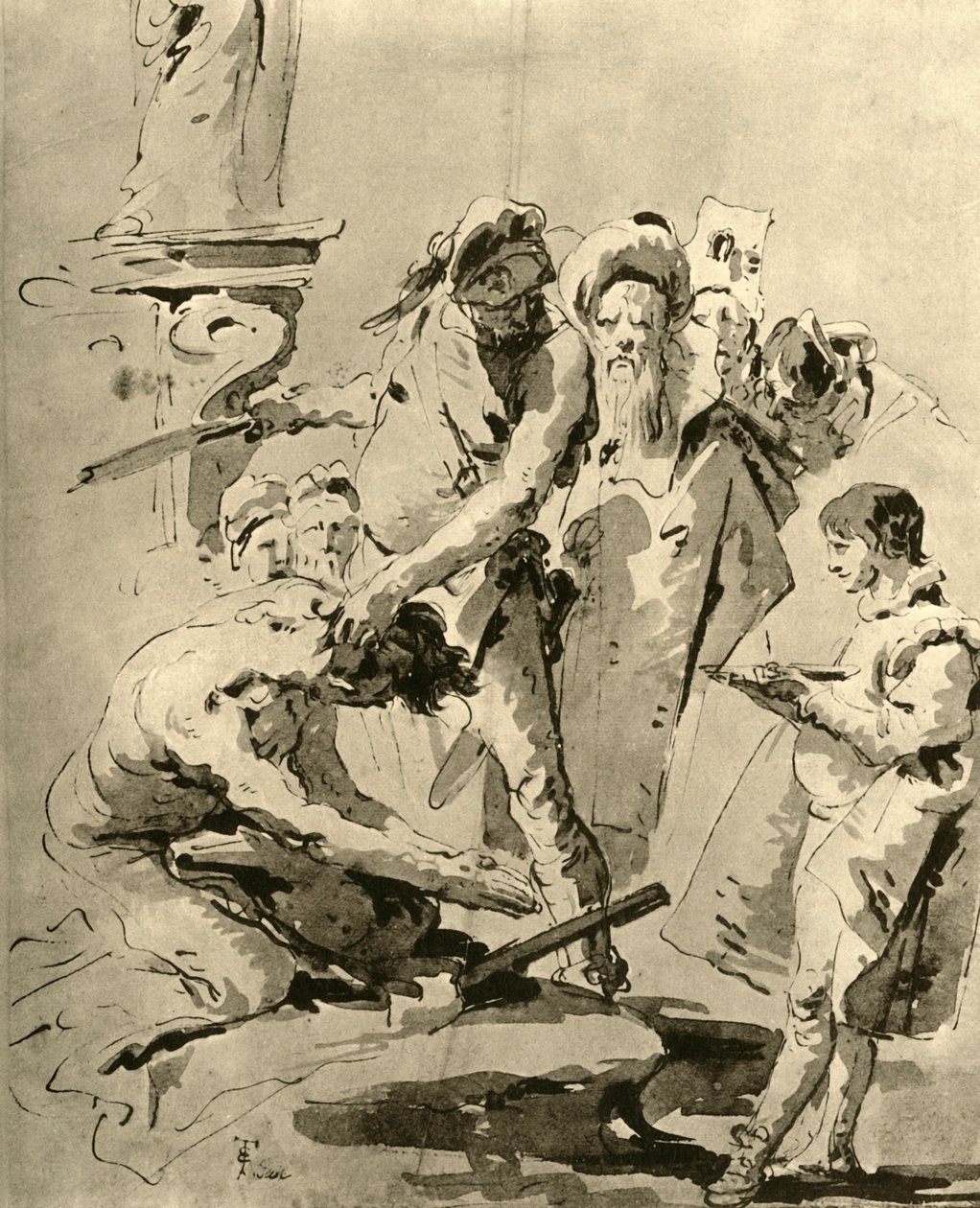 Decapitazione di un santo, metà 18° secolo, 1928 da Giovanni Battista Tiepolo