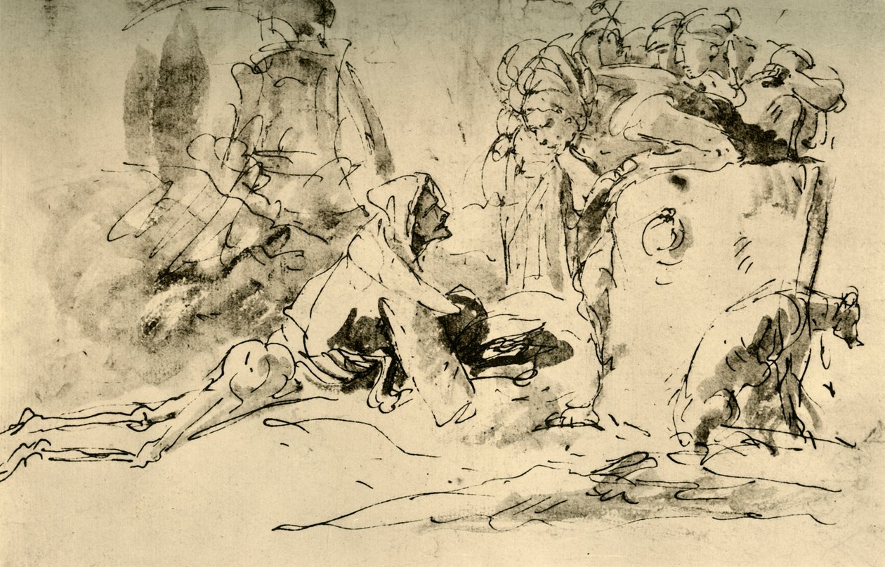 Capriccio, c. 1740s, 1928 da Giovanni Battista Tiepolo