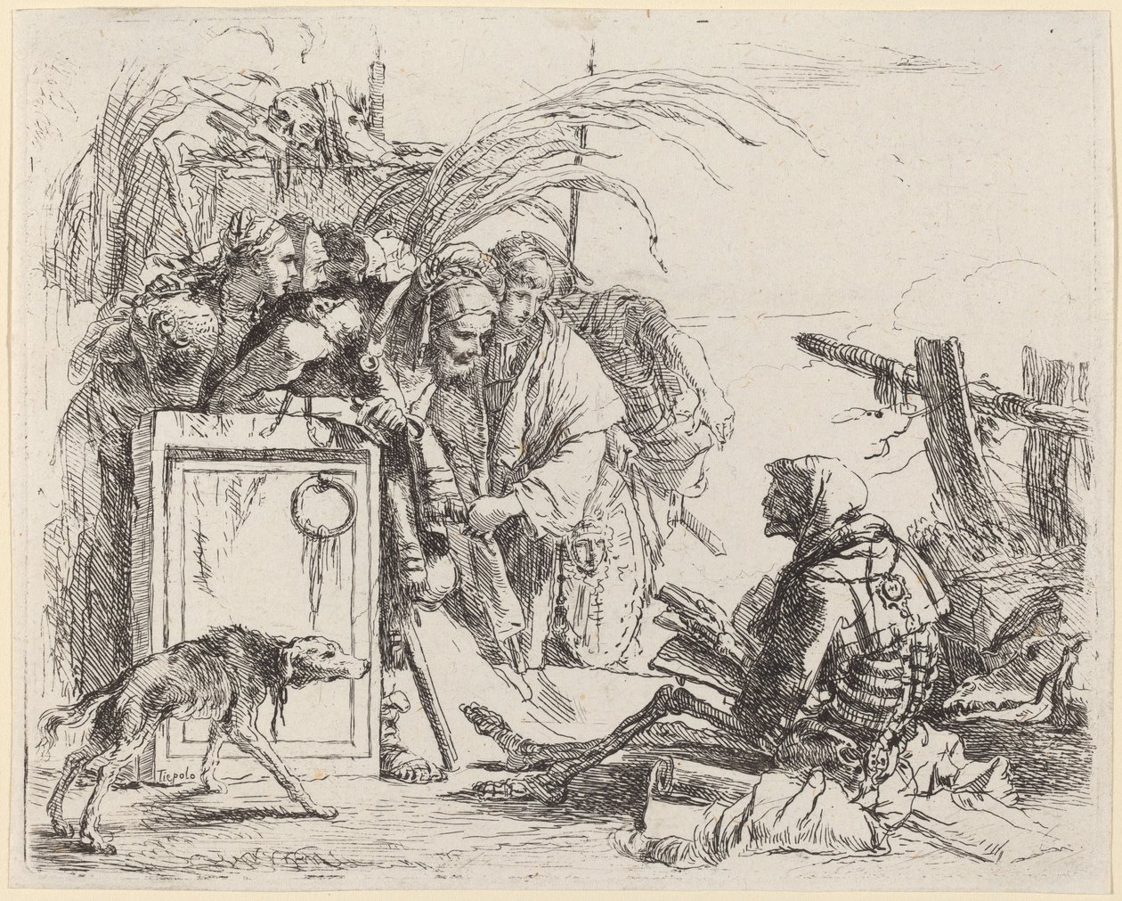 La morte che dà udienza da Giovanni Battista Tiepolo