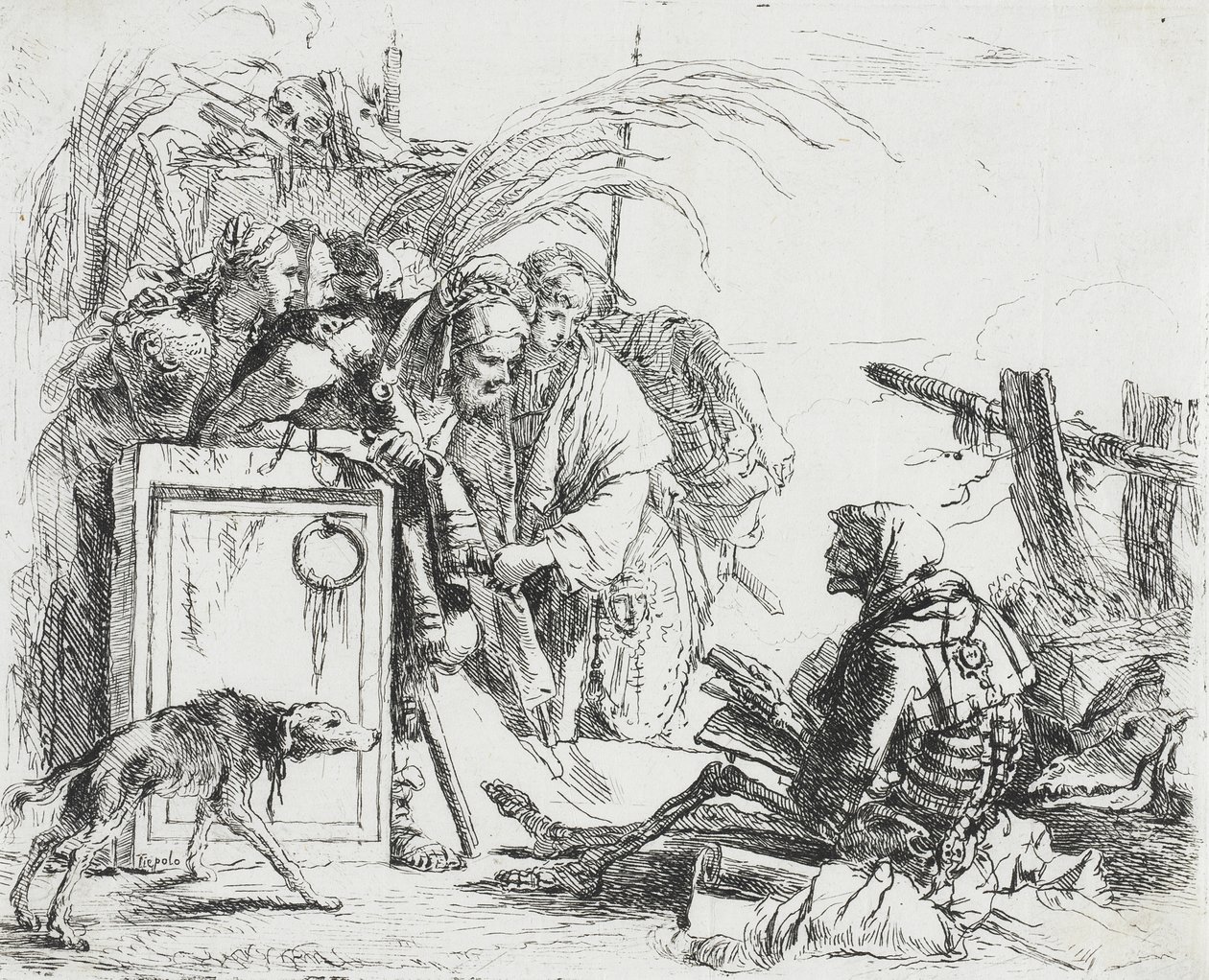 La morte dà udienza da Giovanni Battista Tiepolo