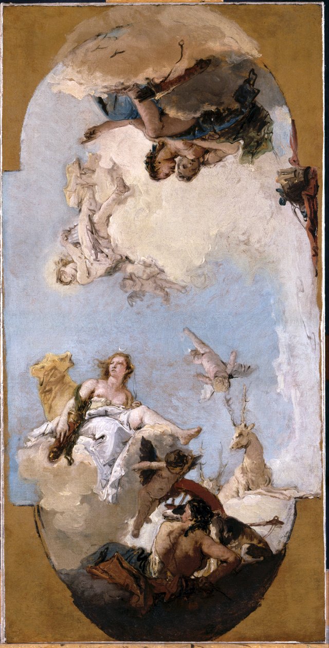Diana, Apollo und Nymphen da Giovanni Battista Tiepolo