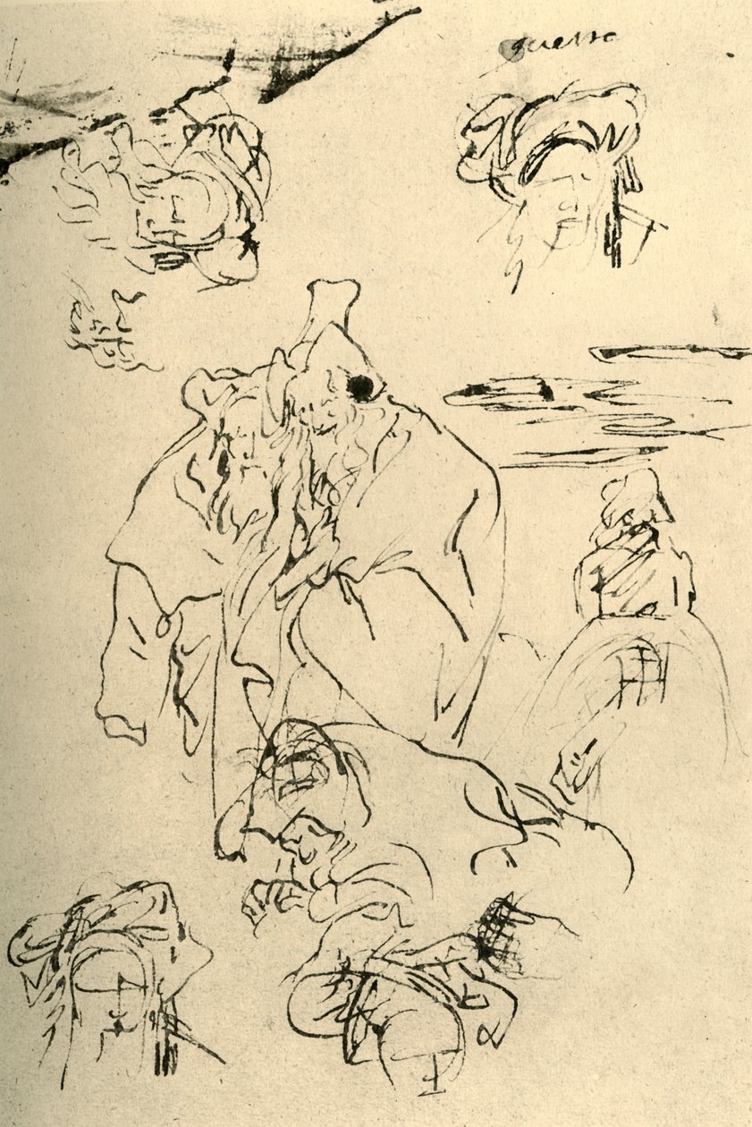 Figure e teste di orientali da Giovanni Battista Tiepolo