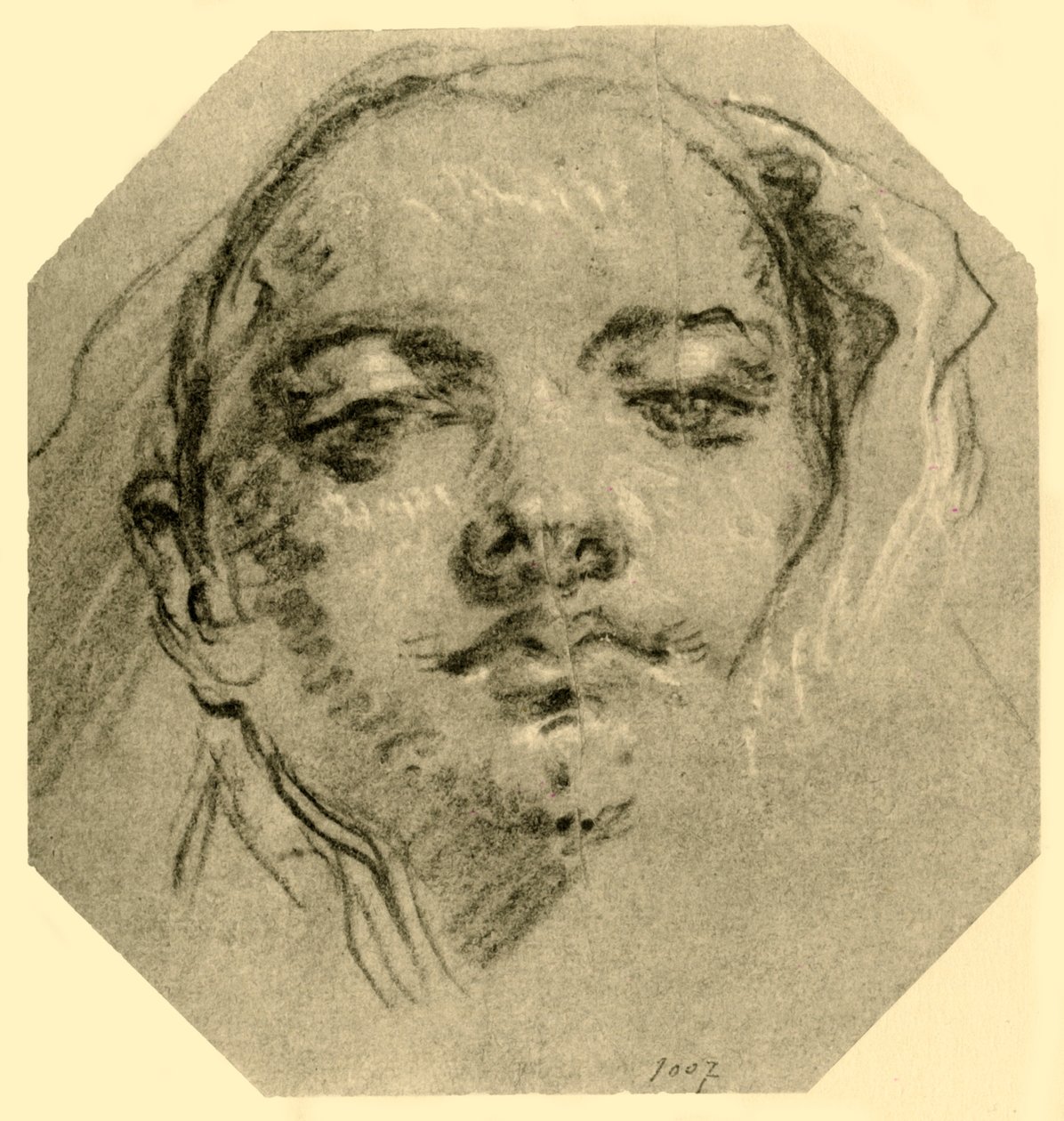 Testa di una donna, c1739-c1744, 1928 da Giovanni Battista Tiepolo