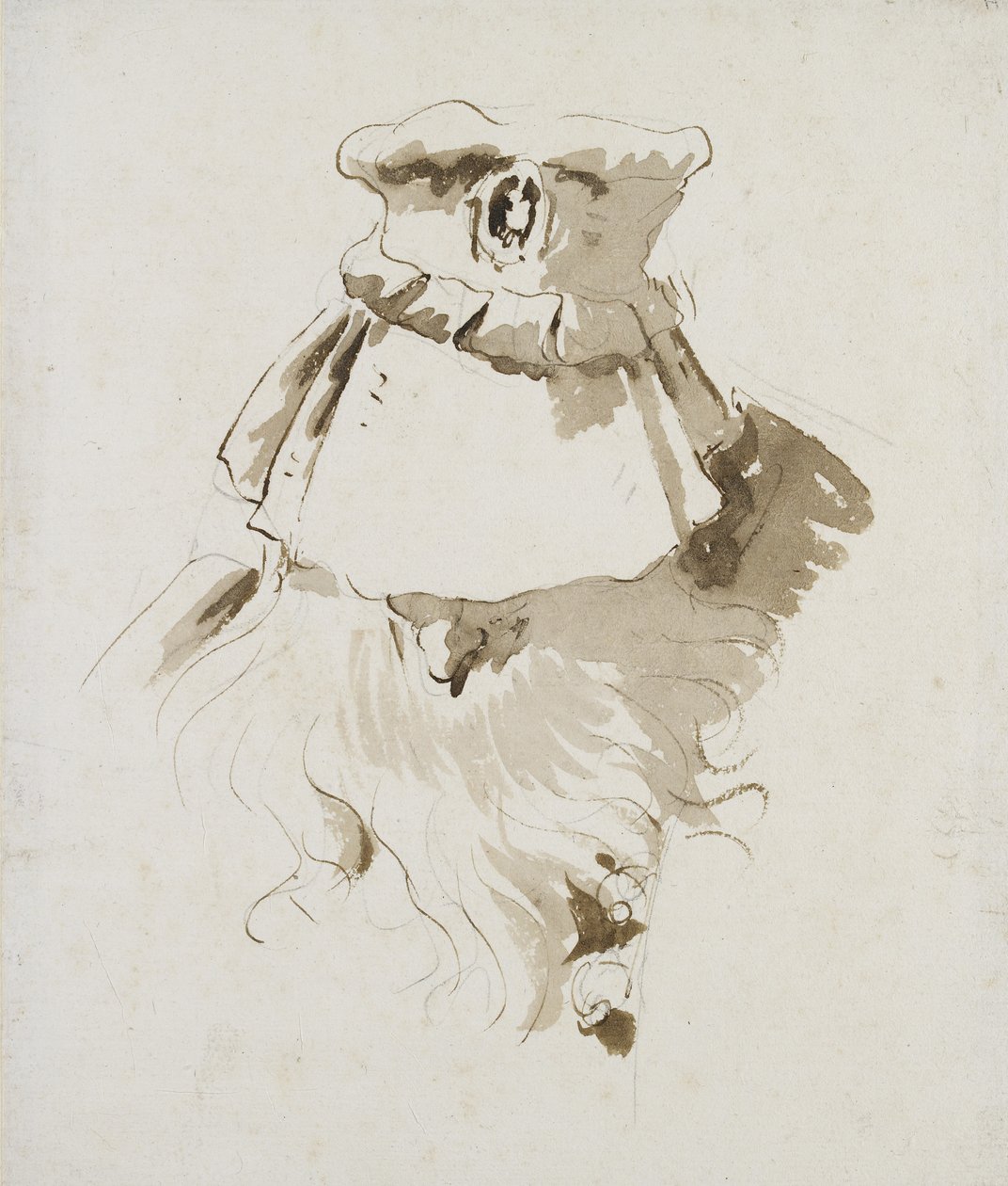Testa di un uomo barbuto da Giovanni Battista Tiepolo