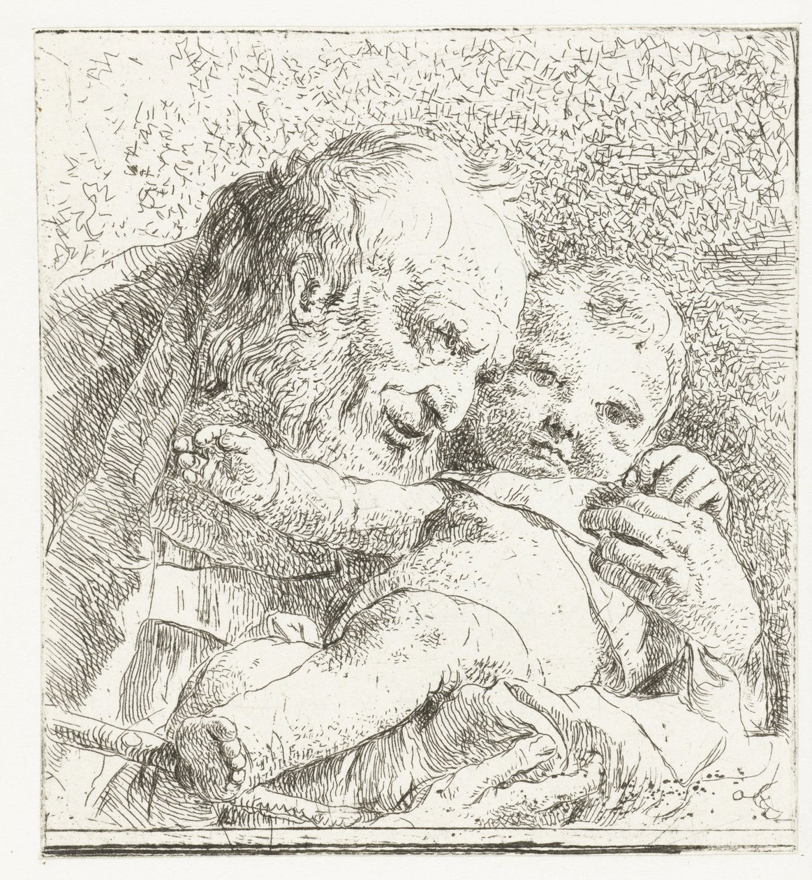 San Giuseppe con il Bambino Gesù in braccio da Giovanni Battista Tiepolo