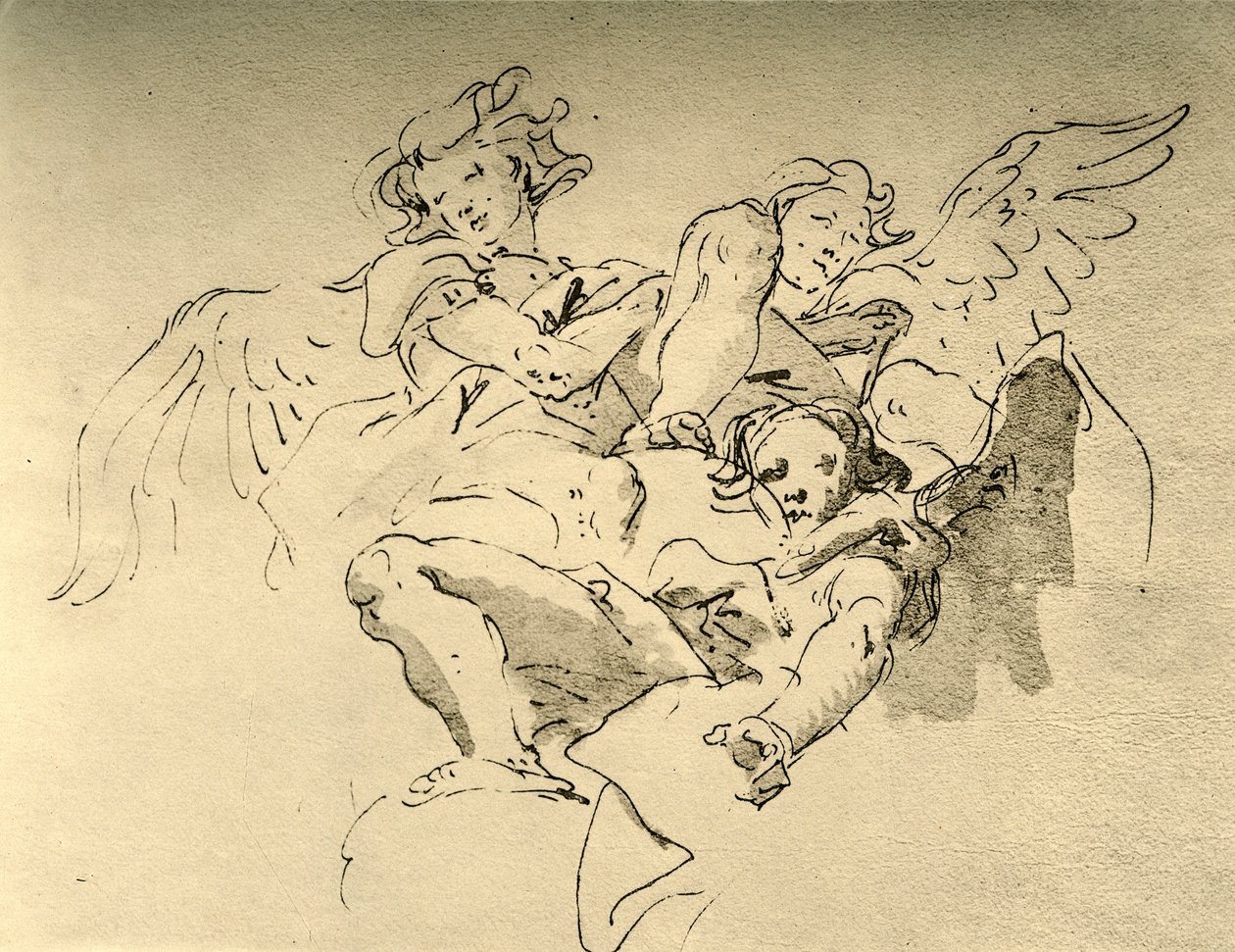 Angeli sospesi da Giovanni Battista Tiepolo