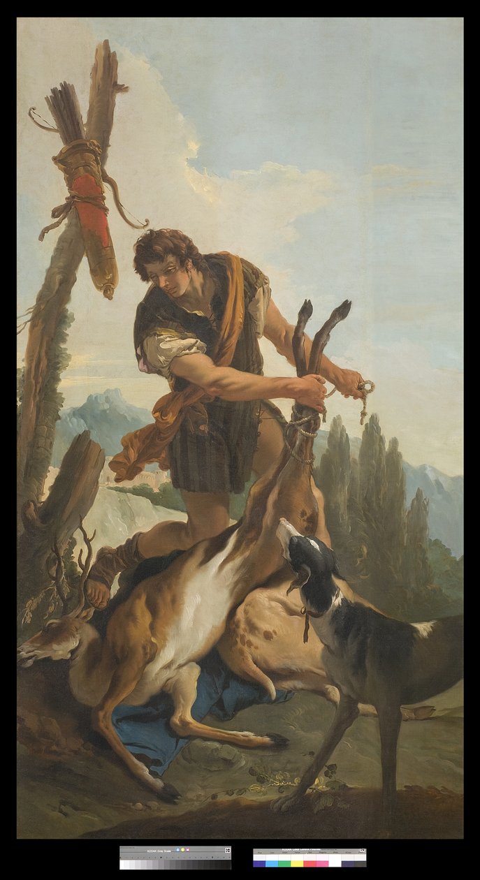 Cacciatore con cervo, 1718 da Giovanni Battista Tiepolo