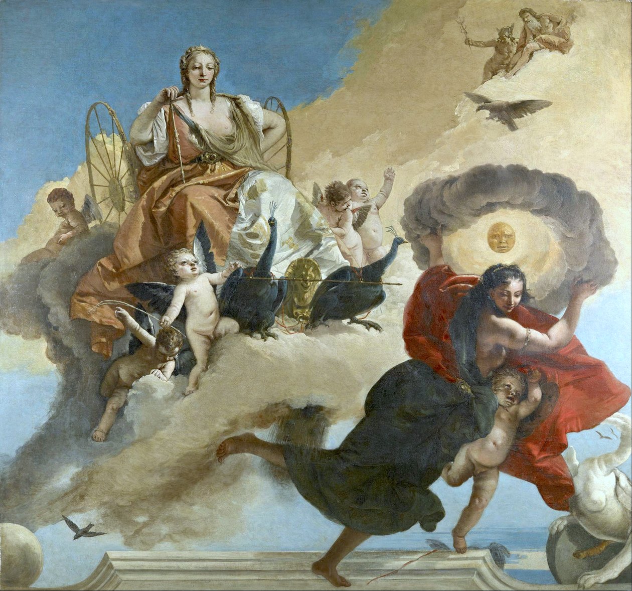 Juno and Luna da Giovanni Battista Tiepolo